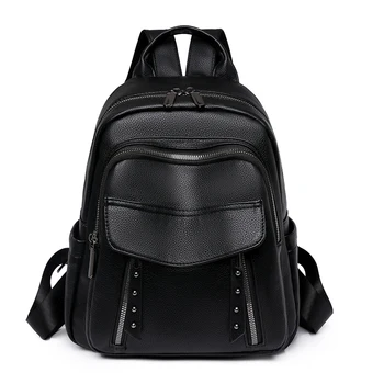 2023Új dizájner hátizsák női kiváló minőségű bőr divat hátizsák Nagy kapacitású iskolatáskák lányoknak Nagy utazási hátizsák