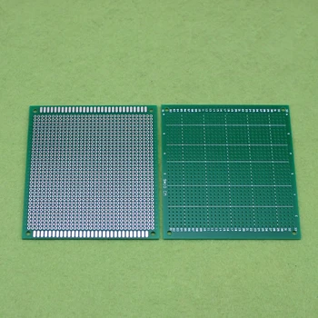 2db 9cm x 10cm zöld FR-4 egyoldalas prototípus univerzális PCB nyomtató áramköri lap DIY