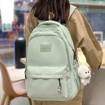 Új női divat Hölgyek Nagy kapacitású vízálló egyetemi hátizsák Divatos női laptop hátizsák Aranyos lányok utazási hátizsák
