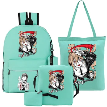 Power Kawaii hátizsák láncfűrész férfi hátizsákok női érme pénztárca gyerek könyvtáskák Schoo lányok táskák táskák Táska utazás laptop táska