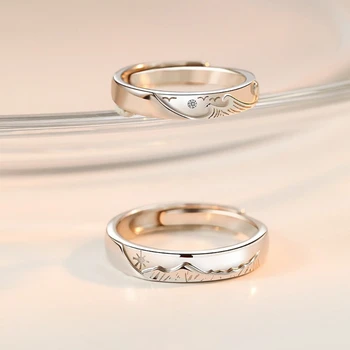 Ő Ő Ő Gyűrűk Hegyi tenger ígérete Gyűrű Valentin-napi ajándék