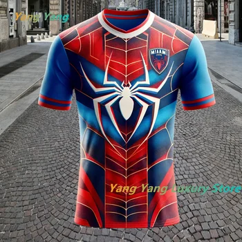 3D nyomtatás Spider/Miami Letter férfi póló Sport pólók Harajuku Streetwear O-nyak felsők Nyári alkalmi rövid ujjú gyerek pólók