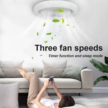 Mennyezeti ventilátorok Világítás LED világítással 30W 36W mennyezeti lámpák Távirányító / kapcsolóvezérlés Hűtőventilátorok Lámpa időzítő a nappaliban