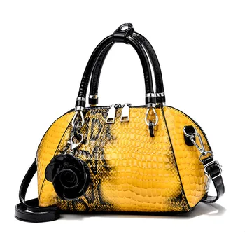 2021 Új divat aligátor női kézitáskák Európai design bőr vállhéj táskák Női lány márka Luxus crossbody táska