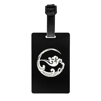 Gusu Lan Sect logó Poggyászcímke bőröndökhöz Aranyos A zabolátlan Wei Wuxian poggyászcímkék Adatvédelem Borító név Személyi igazolvány