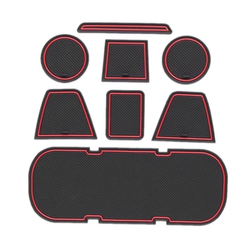 csúszásgátló autóajtó gumi csésze párna piros kapu slot pad Toyota 86 Subaru BRZ GT86 FT86 Scion FR-S 2012~2019 szőnyeg kiegészítők