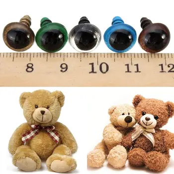  Kitömött játék gyermek műanyag játékok kiegészítők Mix szín biztonság Állat 8mm 100db baba szem