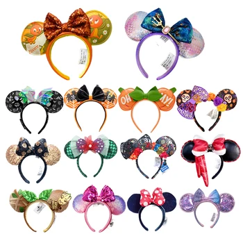 Disney Mickey egér fülpánt zöld sellő hajkarika Halpikkely flitteres háló Ribbon Party fejfedő Lány játék születésnapi ajándék