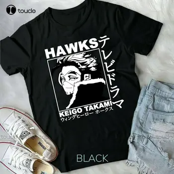 Hawks Keigo Takami My Hero Boku No Hero Bnha Mha Anime Manga Új Unisex póló Art Shirt Kültéri egyszerű Vintag alkalmi pólók