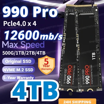 2024 Eredeti NVME M2 990 PRO SSD 1 TB 2 TB 4 TB 8 TB 2280 PCIe Gen 5.0 belső szilárdtest alapú merevlemez PlayStation 5 laptophoz ps5