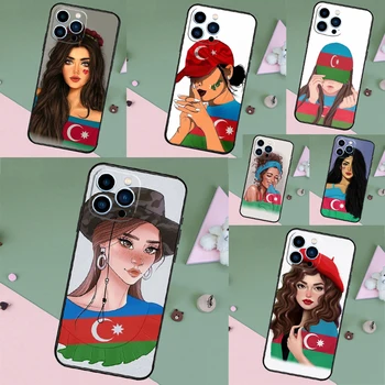 Azerbajdzsán Girl Funda Case jelölés iPhone 14 Pro Max 12 13 Mini 11 15 Pro XS X XR SE 2022 2020 7 8 14 Plus