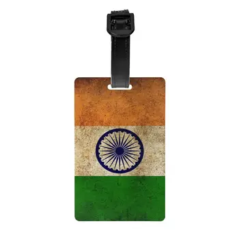 India zászlaja Poggyászcímke adatvédelem Lndias hazafias poggyászcímkék utazótáska címkék bőrönd