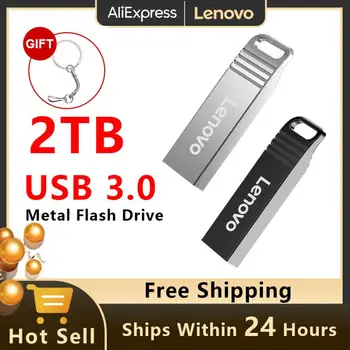 Lenovo 2TB U lemez USB3.0 fém TypeC flash meghajtó USB interfész 1TB mobiltelefon számítógép kölcsönös átvitel hordozható USB memória