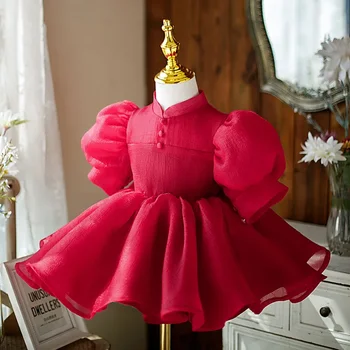 Toddler Girl Party Dress 12 hónapos kislány Első születésnapi hercegnő ruha Csecsemő újévi karácsonyi jelmez keresztelő ruhák