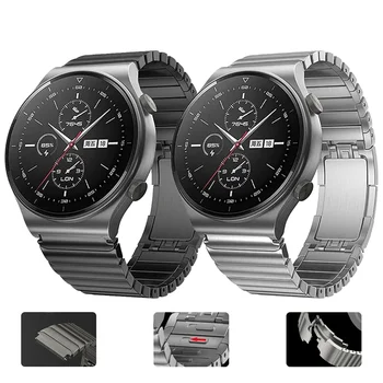 22mm rozsdamentes acél szíj Huawei Watch 4 Pro GT4 46mm szíjhoz Samsung Galaxy 3 45mm Amazfit GTR 47mm luxus karkötőhöz
