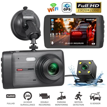 Autó DVR WiFi GPS műszerfal kamera Full HD 1080P jármű kamera meghajtó videó felvevő Auto Dashcam Black Box autós kiegészítők regisztrátor