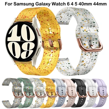 20mm szilikonszíj Samsung Galaxy Watch 6 5 4 Classic szíjhoz 47mm 43mm 44mm 40mm rózsaarany csat Galaxy Watch 5 Pro 45mm