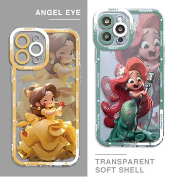 Disney Princess jázmin tokok Telefontok Xiaomi Redmi 10A 10C 10 12C 9C 9 Megjegyzés 8 9 10 11 Pro 12 9T 9A fedél átlátszó szilikon