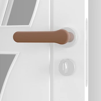 Új szilikon kilincs Sleeve szoba fogantyú Baby Child ütközésvédelem Suite ajtó kihúzható fogantyú kesztyű védelem