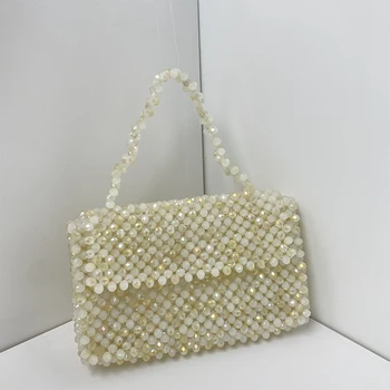 Fényes kristálygyöngyök Bankett kuplung pénztárcák és kézitáskák Luxus designer női táskák 2023 Nyári parti gyomlálás
