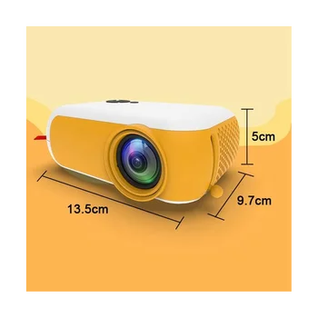 A10 hordozható mini videó projektor 480X360 pixeles beamer házimozi telefon tükrözés film kijelző projektor ajándék-amerikai csatlakozó