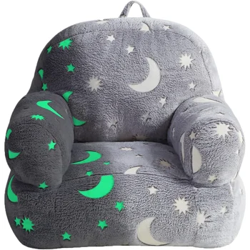 fond + talált Toddler Chair, Glow in The Dark Kids kanapé babzsák szék gyerekeknek Gyermek kanapé