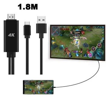  C típusú USB 3.1 HDMI-kompatibilis HD 4K USB tápellátás alumínium héjelosztó adapter átalakító HDTV kábel töltése Macbookhoz