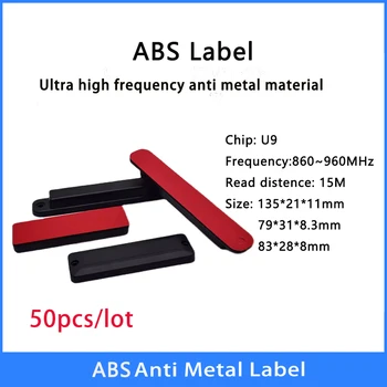 50DB RFID UHF fémellenes ABS címke, ellenálló magas hőmérsékletű RFID elektromos címke ISO18000-6C EPC Gen2 860-960MHz Kiváló minőségű