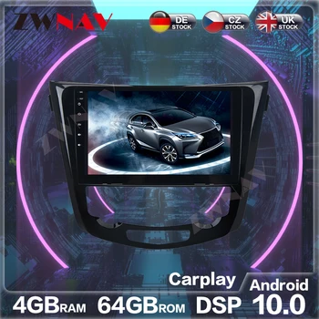 Android 10.0 4GB + 64GB autórádió GPS navigáció X-TRAIL Qashqai 2013-2018 multimédia lejátszó Auto sztereó rádiós magnó