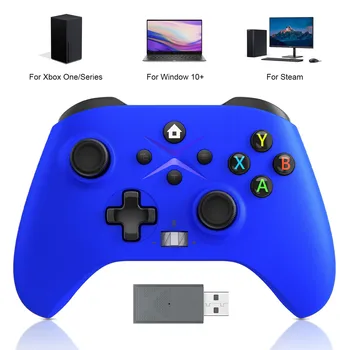 2.4G vezeték nélküli Microsoft Xbox One kontroller esetén Vezeték nélküli játékvezérlő Xbox Series X/Xbox Series S játékkonzolokhoz Joystick ajándék