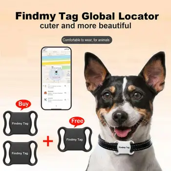 GPS intelligens vízálló kisállat-kereső Mini GPS nyomkövető Anti-Lost Bluetooth lokátor nyomkövető nyakörv macska kutyák számára Helymeghatározás