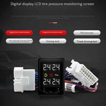  Autó gumiabroncsnyomás-figyelő OBD gumiabroncsnyomás-monitor TPMS biztonsági figyelmeztető rendszer Toyota CH-R Hybrid Yize 2018 2019 2020