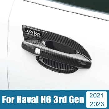 Haval H6 3. generációs GT 2021 2022 2023 DHT-PHEV ABS karbon autó oldalsó ajtófogantyú fedél ajtótál tok tok díszítő matricák tartozékai