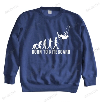 Born To Kitesurf hosszú ujjú Per Gli Uomini Popolari Manica Corta Giorno Del Ringraziamento Personalizzato Plus Size Camicie