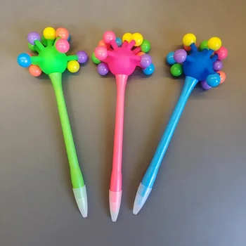 1PC Candy Color Soft Gum golyóstoll Kreatív kis golyóstoll Írószer Iskolai kellékek