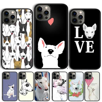 Angol bullterrier kutyatok iPhone 15-höz SE2020 6 7 8 Plus XR XS Apple 13 11 12 14 Mini Pro Max Cover coque fundas